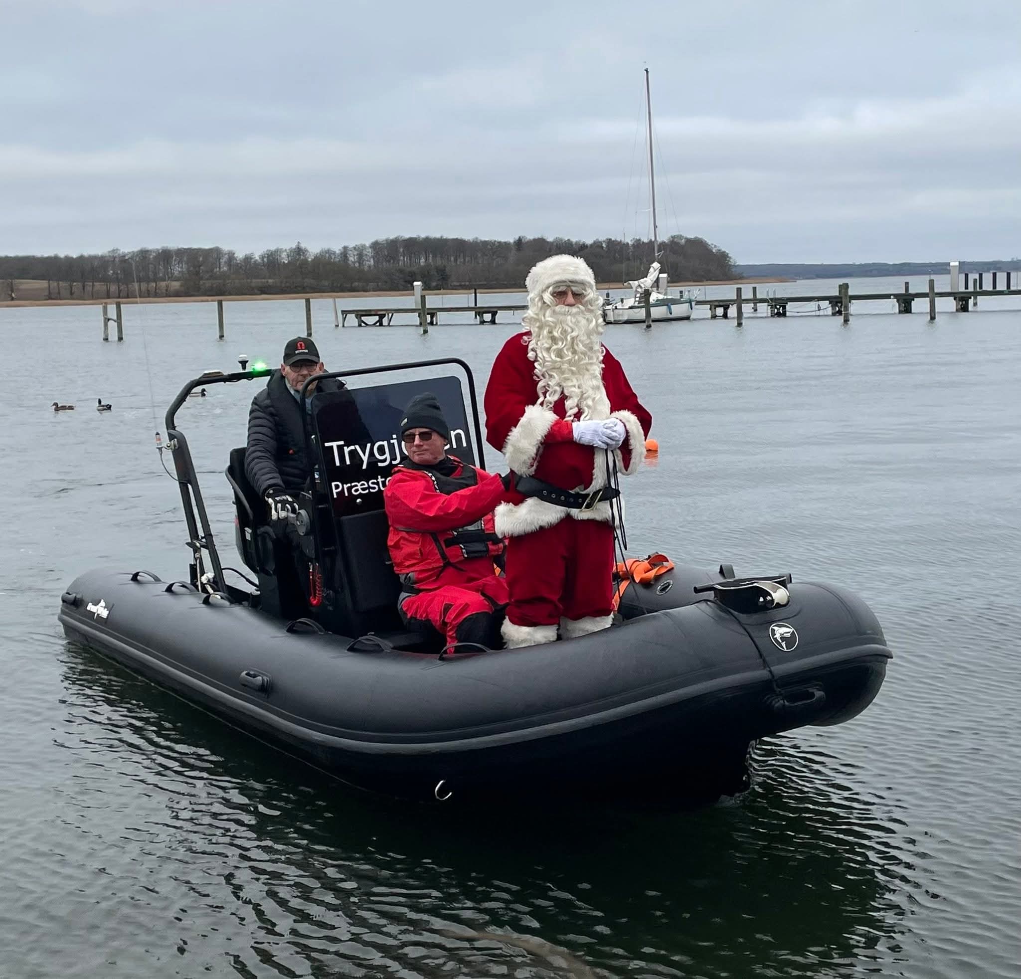 Julemanden kom sejlende til Præstø